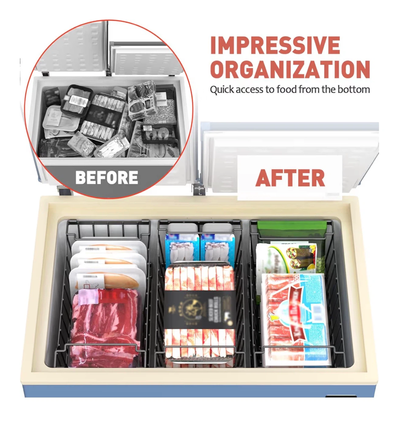 4- pack Stackable Freezer Organizer - photo 3