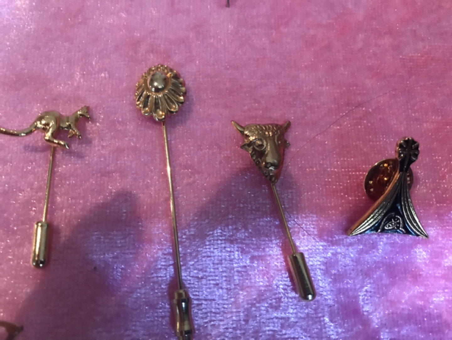 10 Assorted Decorative Stick Pins - Vintage Lot - photo 4