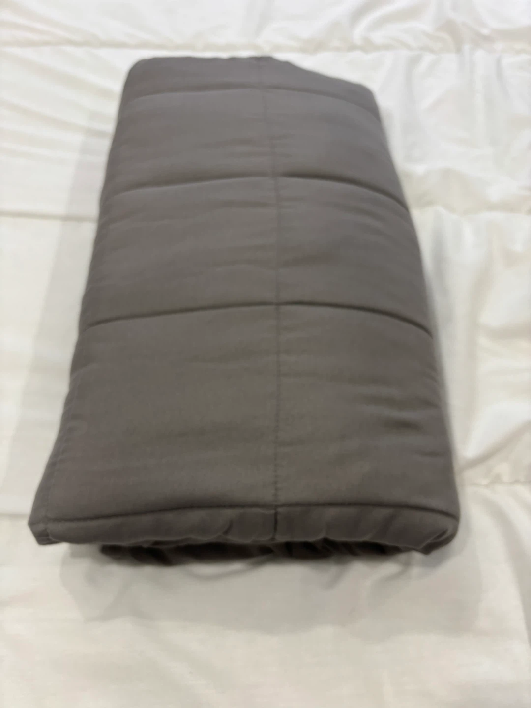 Grey Quilted Weighted Blanket - photo 2
