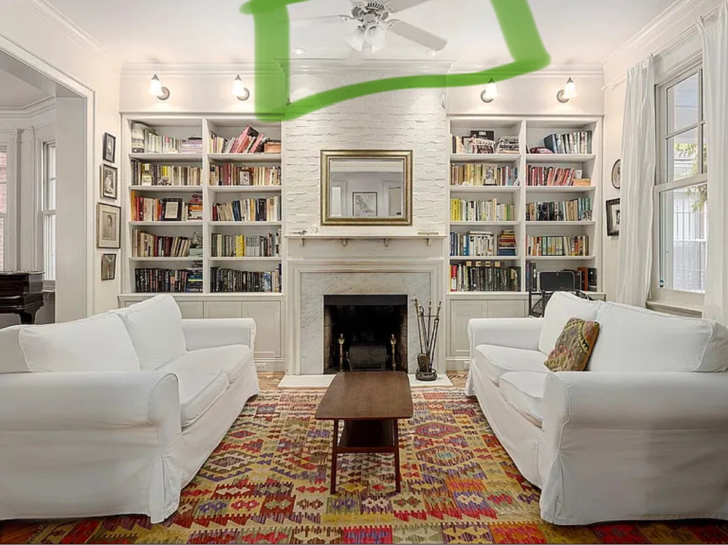 Pair of Matching Industrial-Style Ceiling Fans - 52-Inch