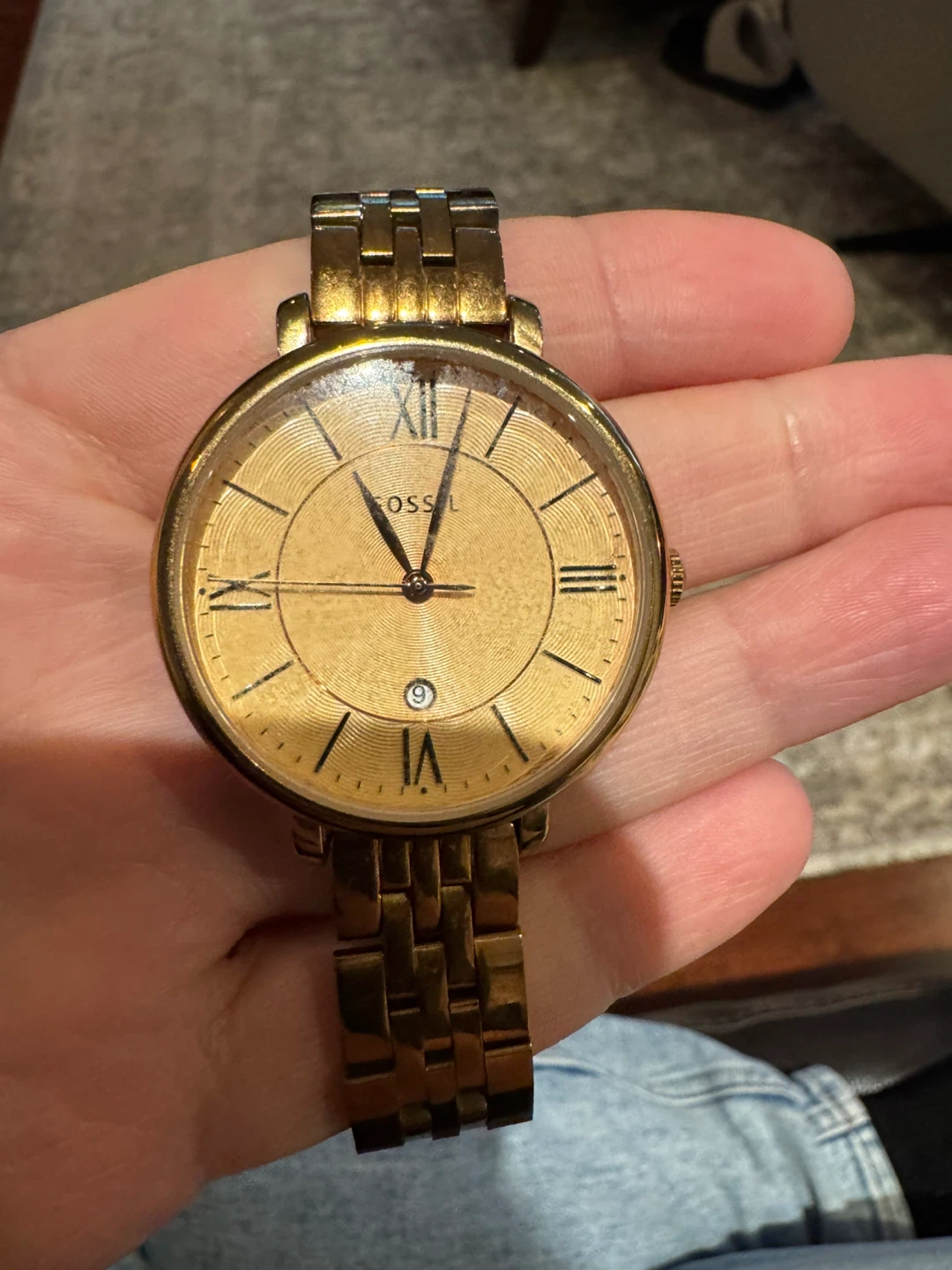Fossil Women's Gold Tone Stainless Steel Watch