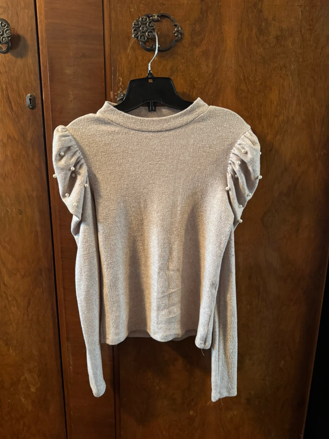 Pearl Sleeve Sweater