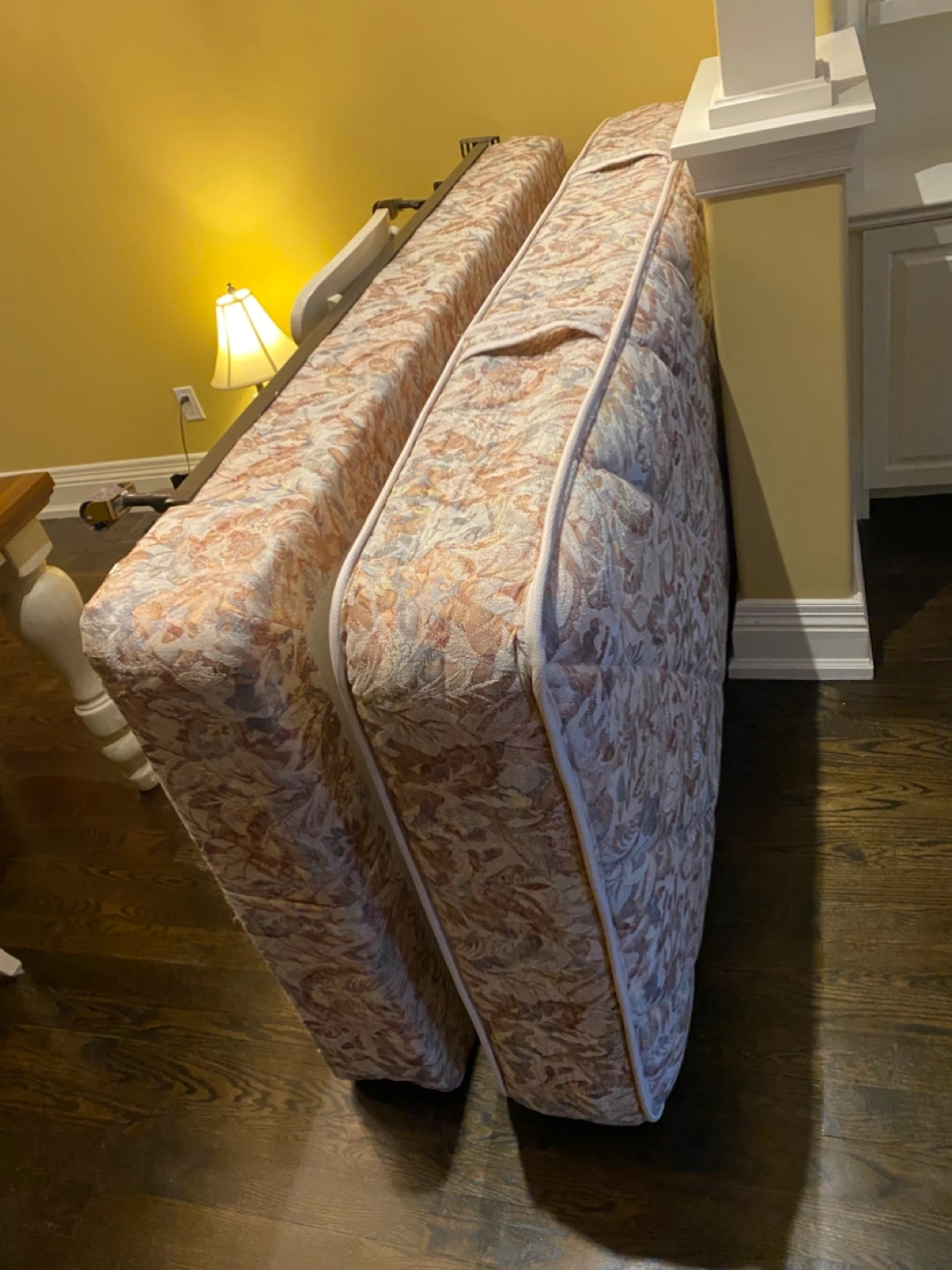 Twin bed mattress , box spring, and frame all included.