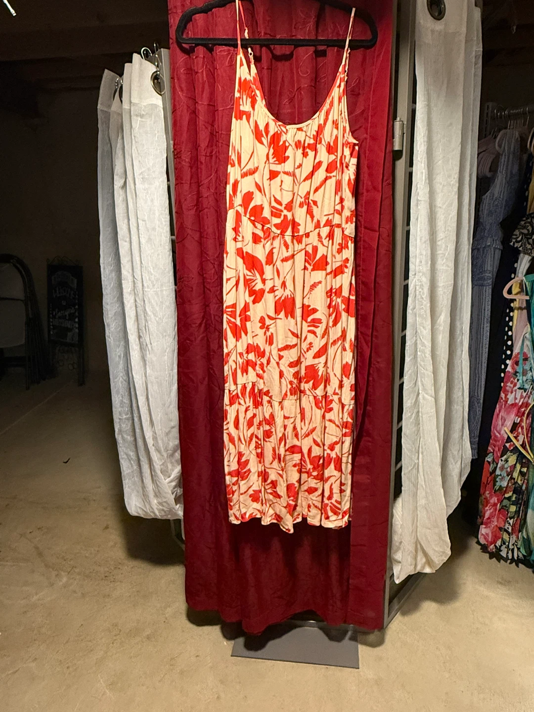 Loft Floral Print Maxi Dress - Size L - photo 2