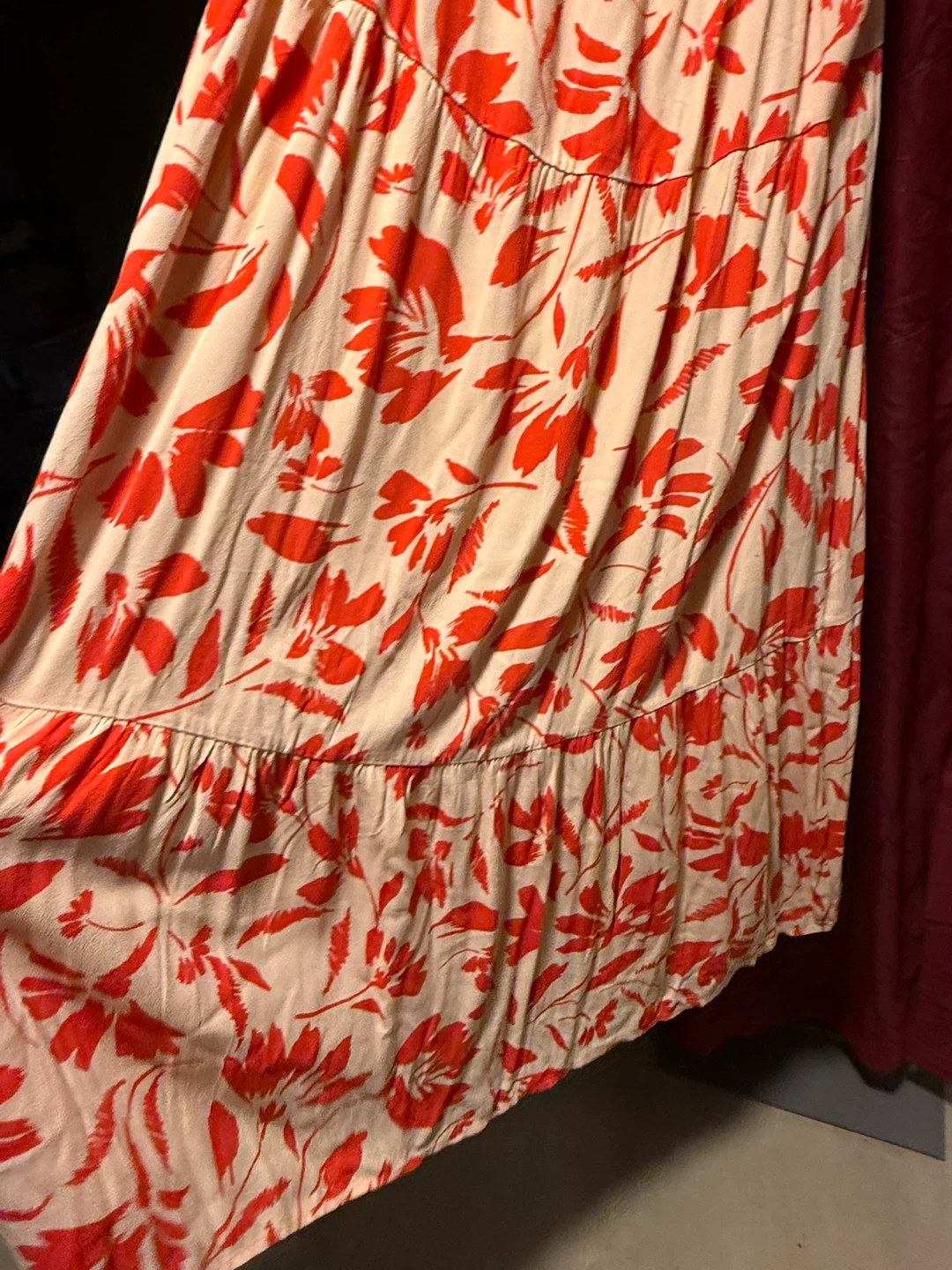 Loft Floral Print Maxi Dress - Size L - photo 3