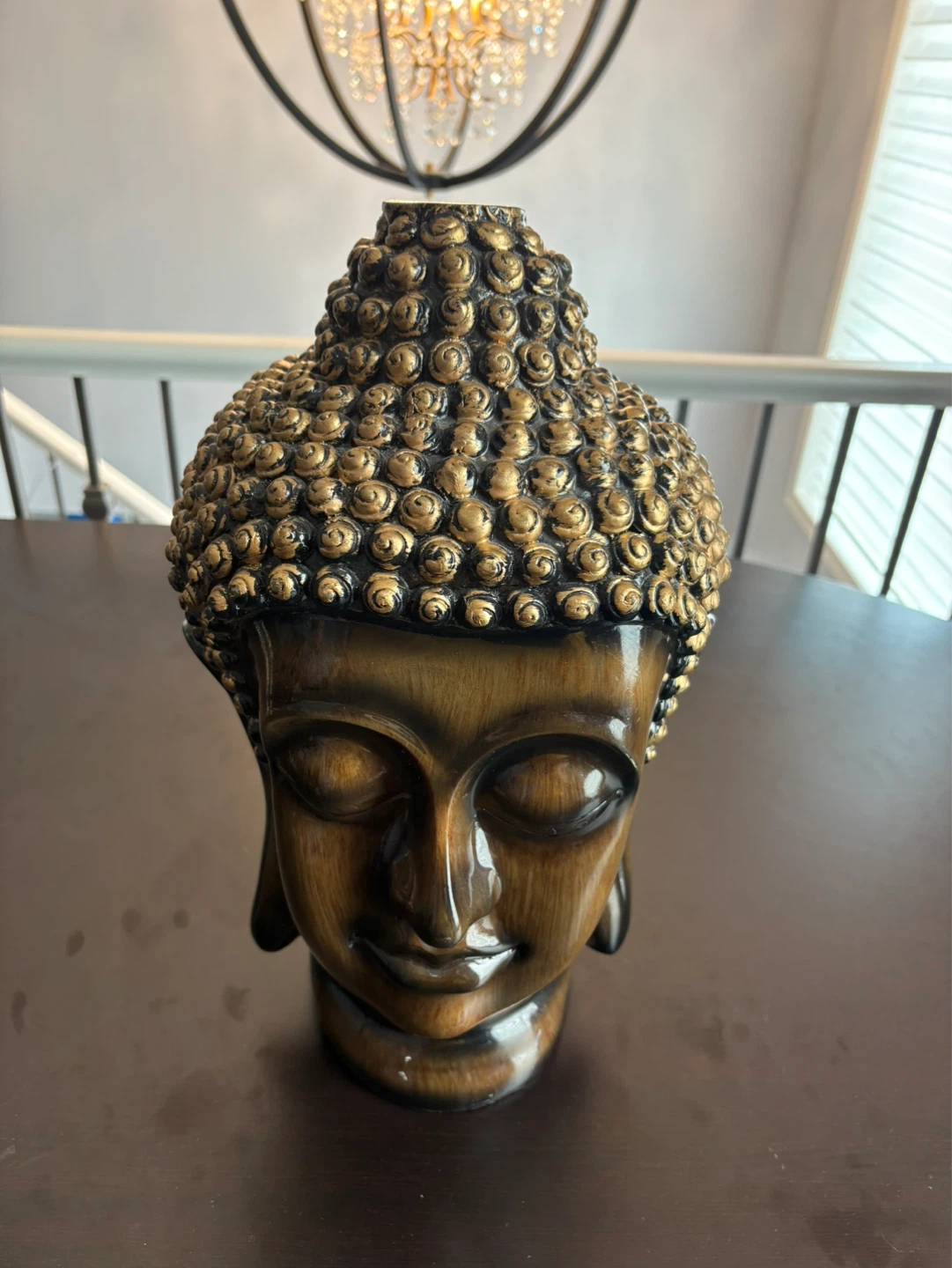 Buddha Head Figurine - Gold and Brown - photo 4