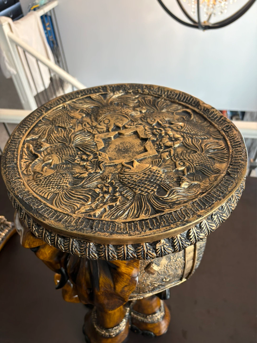 Decorative Elephant Side Table - photo 4