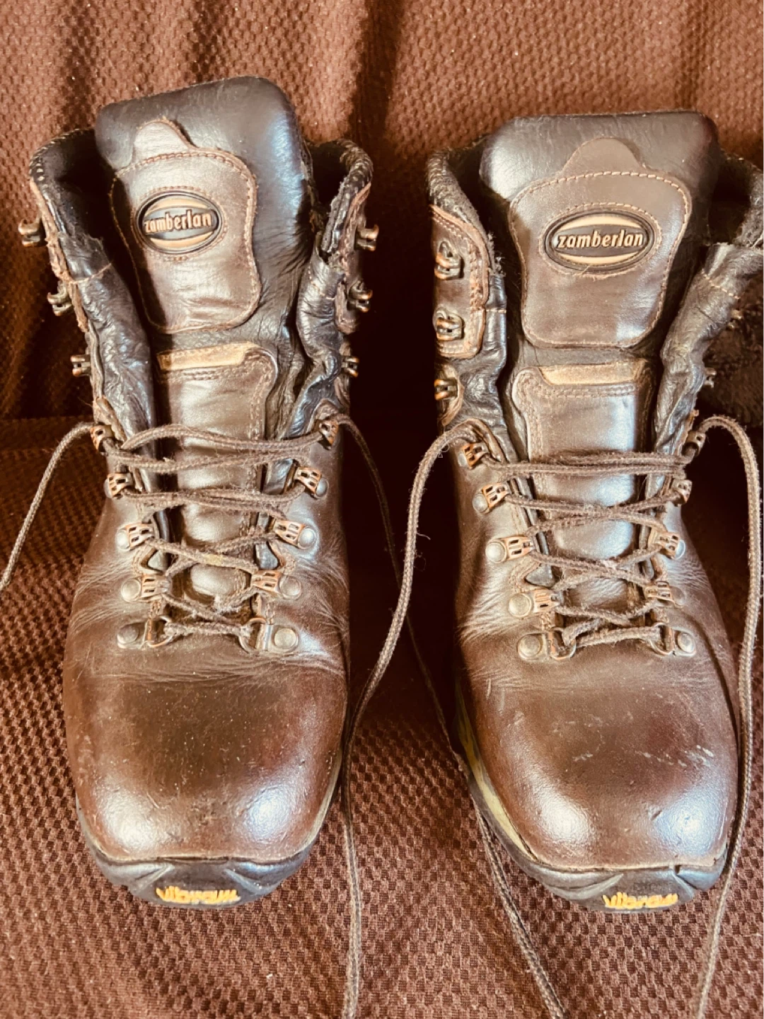 Zamberlan Brown Leather Hiking Boots Gore-Tex Vibram Sole