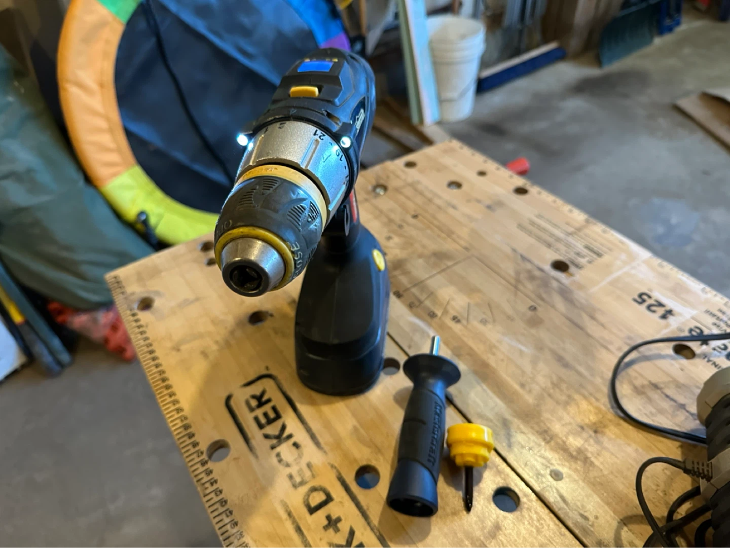 Master Craft Cordless Drill with Handle and Reciprocating Saw