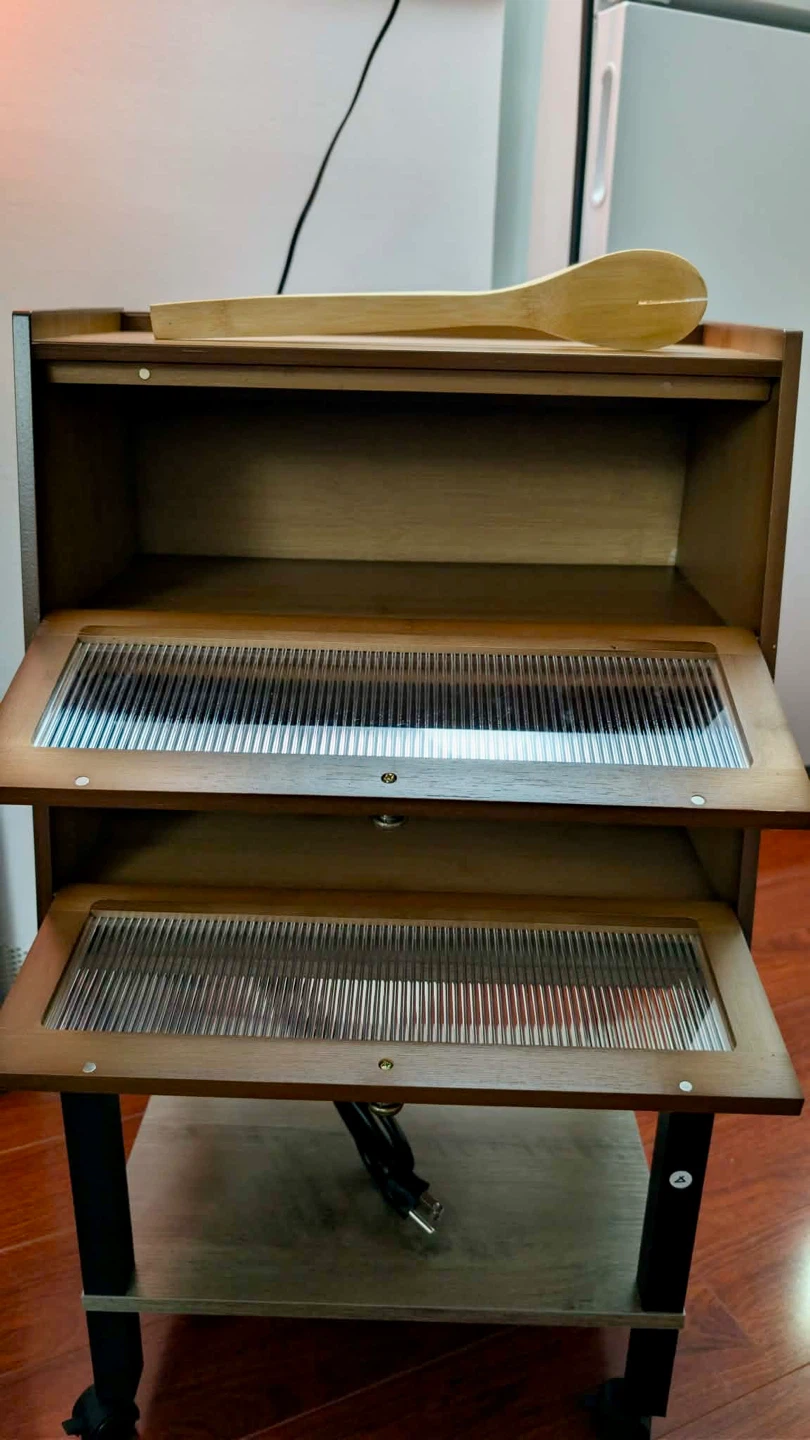 Bamboo Bread Box Kitchen Counter Storage Bin - Brown - photo 4