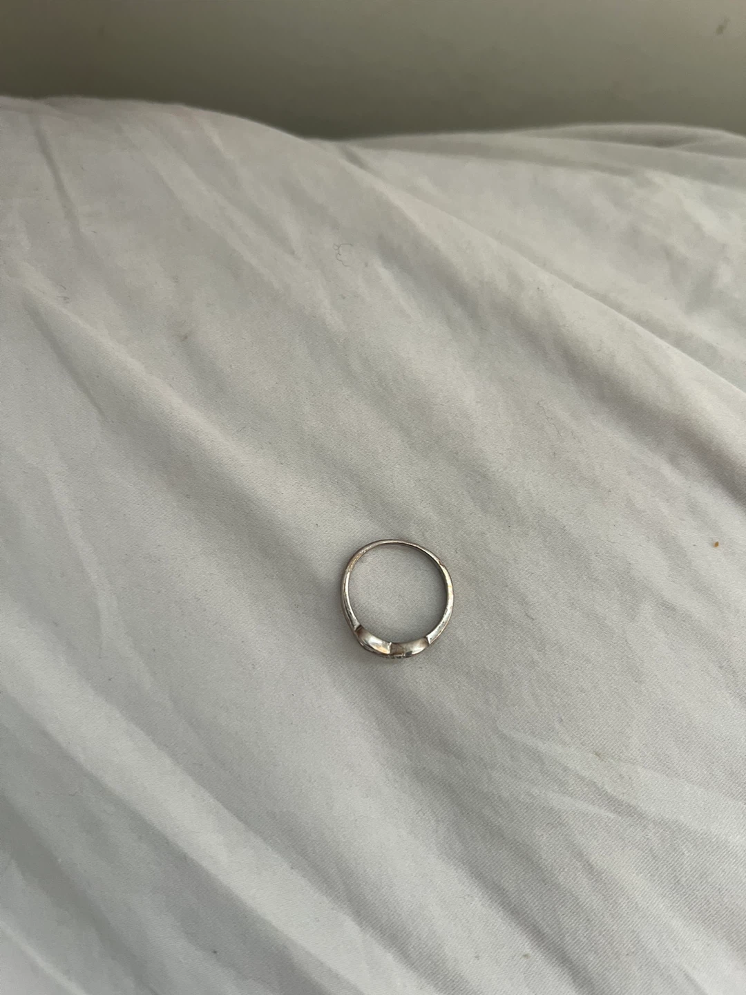Silver Infinity Ring with Rhinestones - photo 2