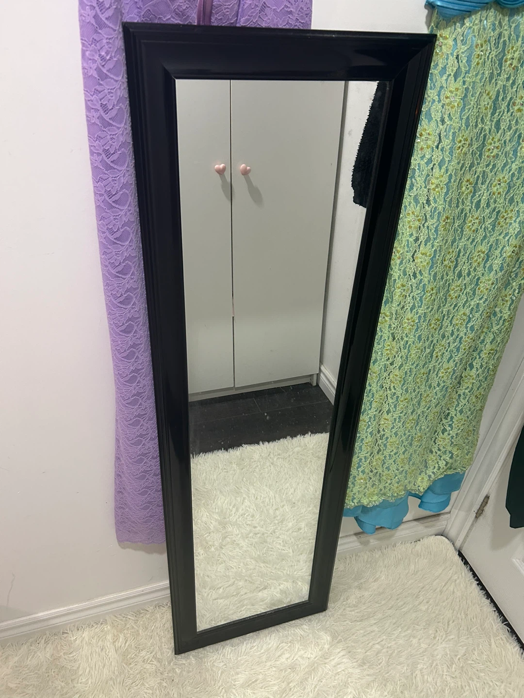 Full Length Black Framed Mirror