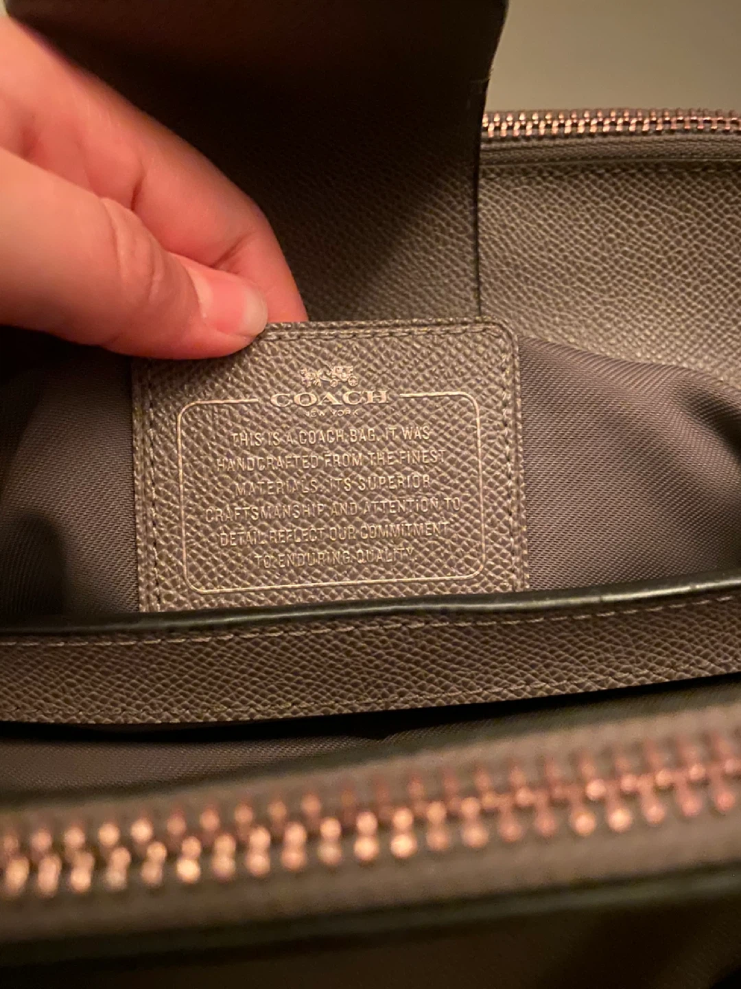 Coach leather bag - photo 4