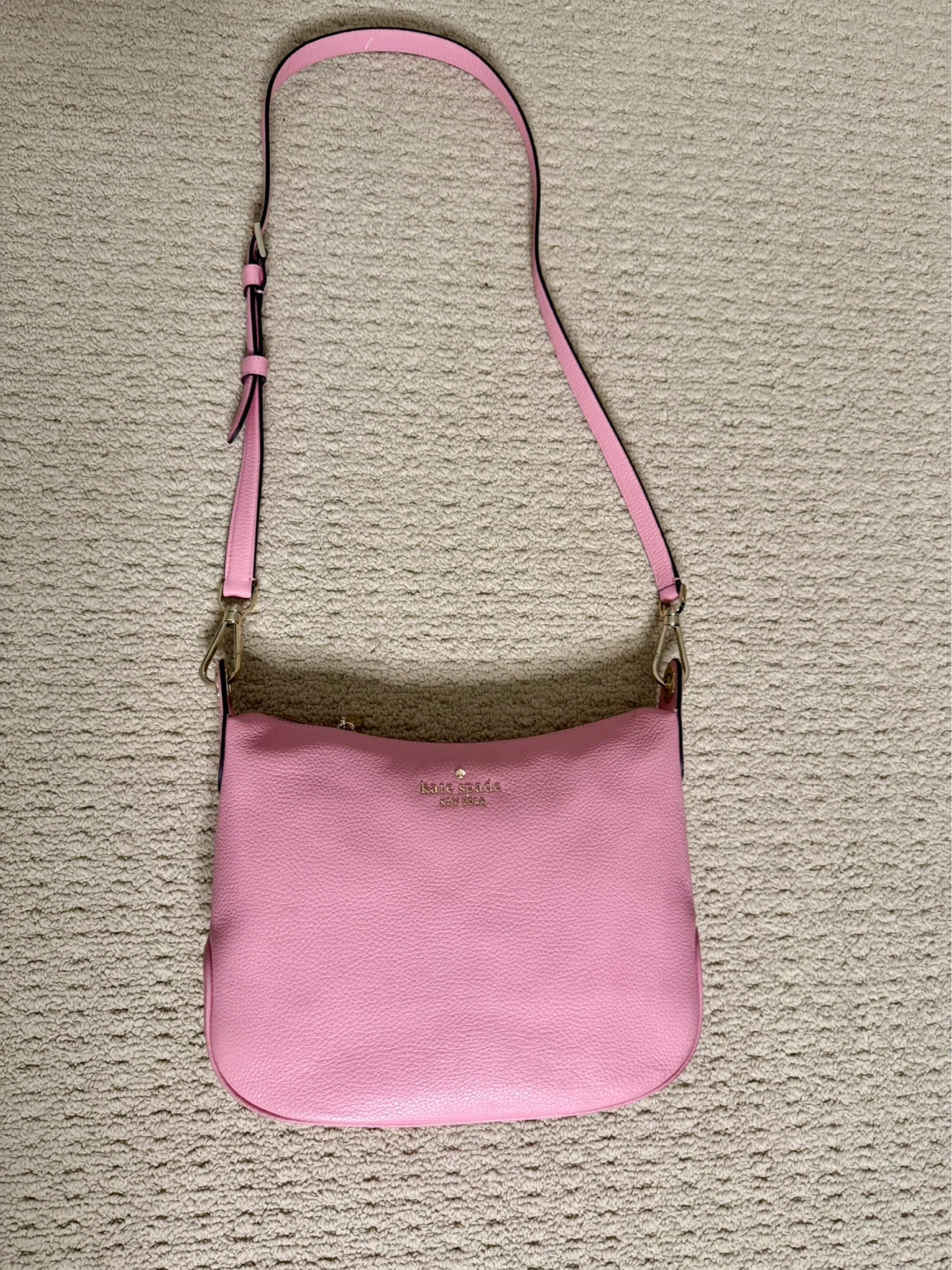 Kate Spade Emma Large Crossbody Pink Leather Shoulder Bag