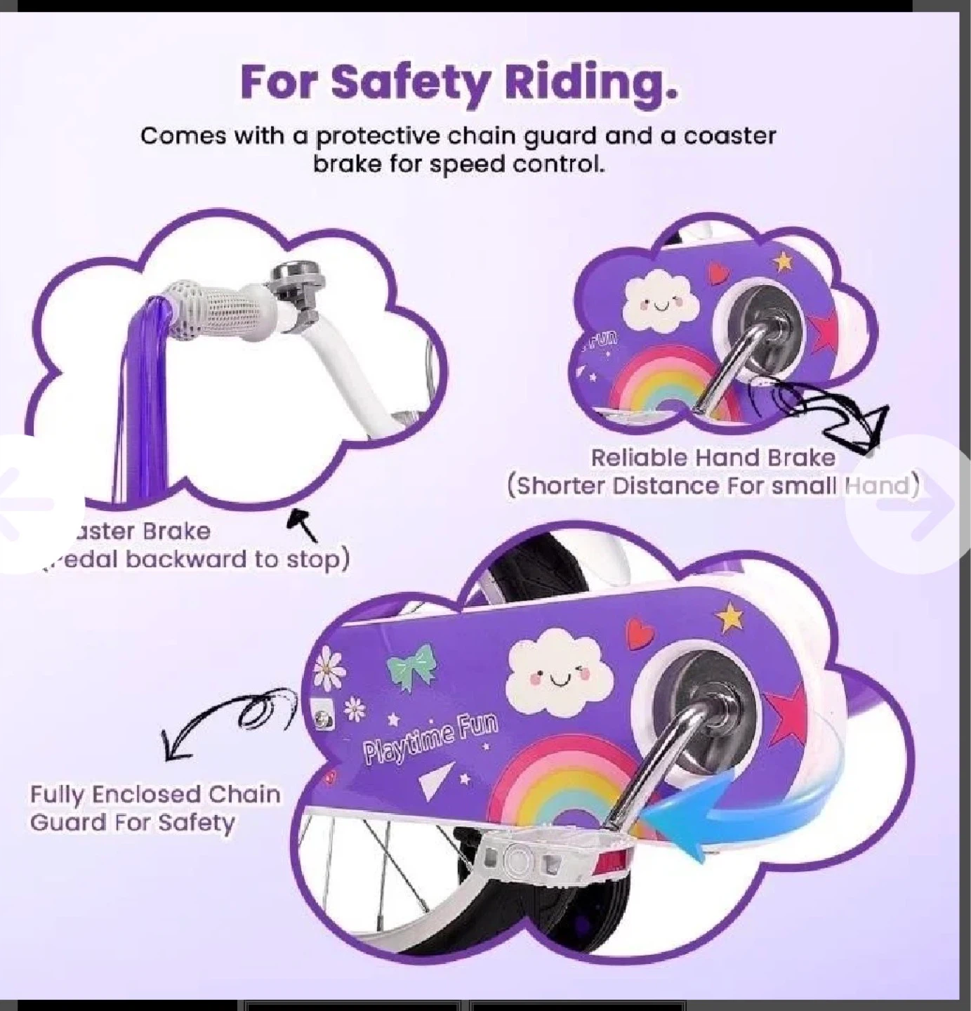 Naipo 14Inch Kids Bike for 3-8 Years Girls Boys wi - photo 3