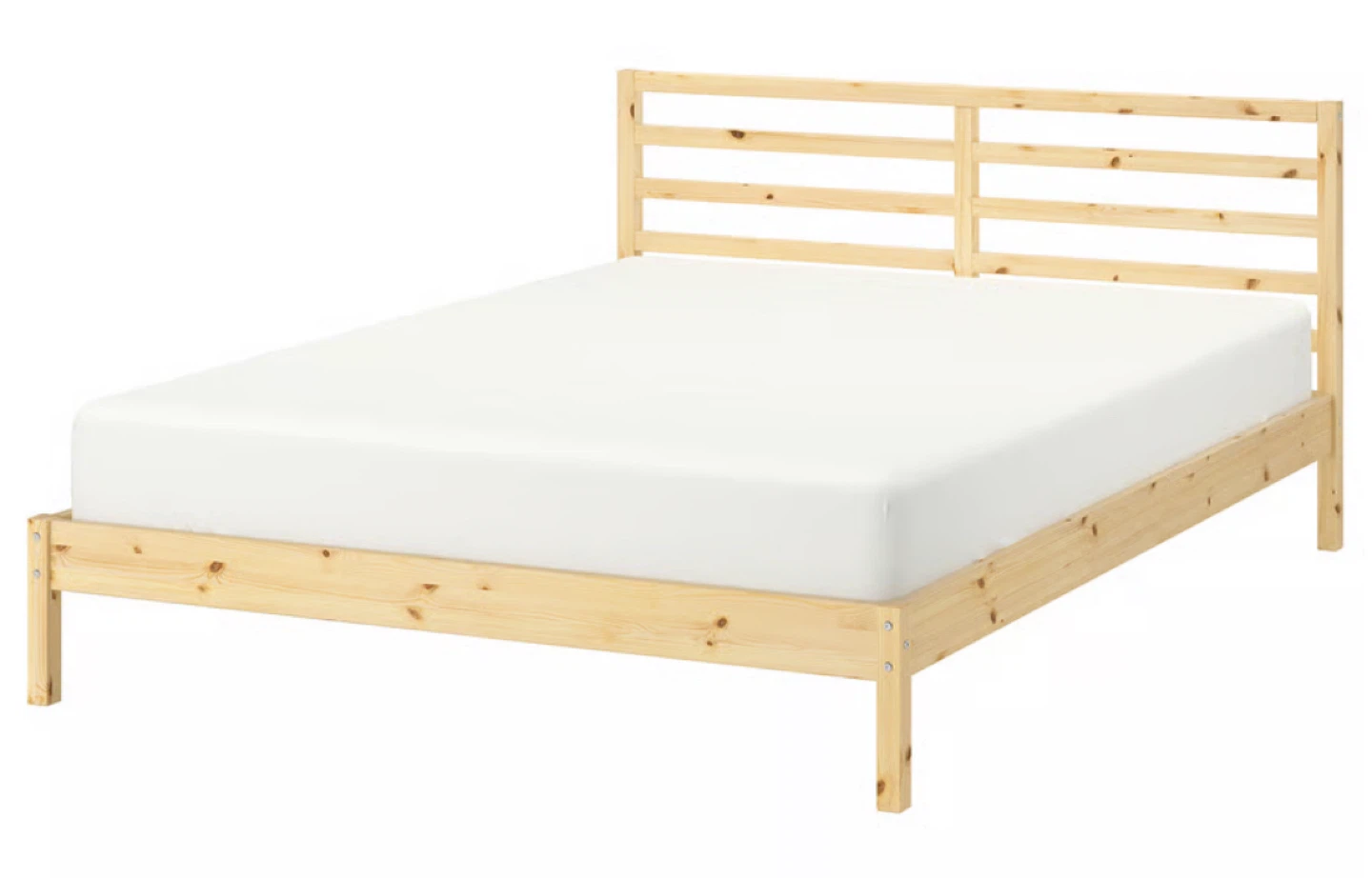 IKEA Queen Bed Frame with Slatted Bed Base - photo 2