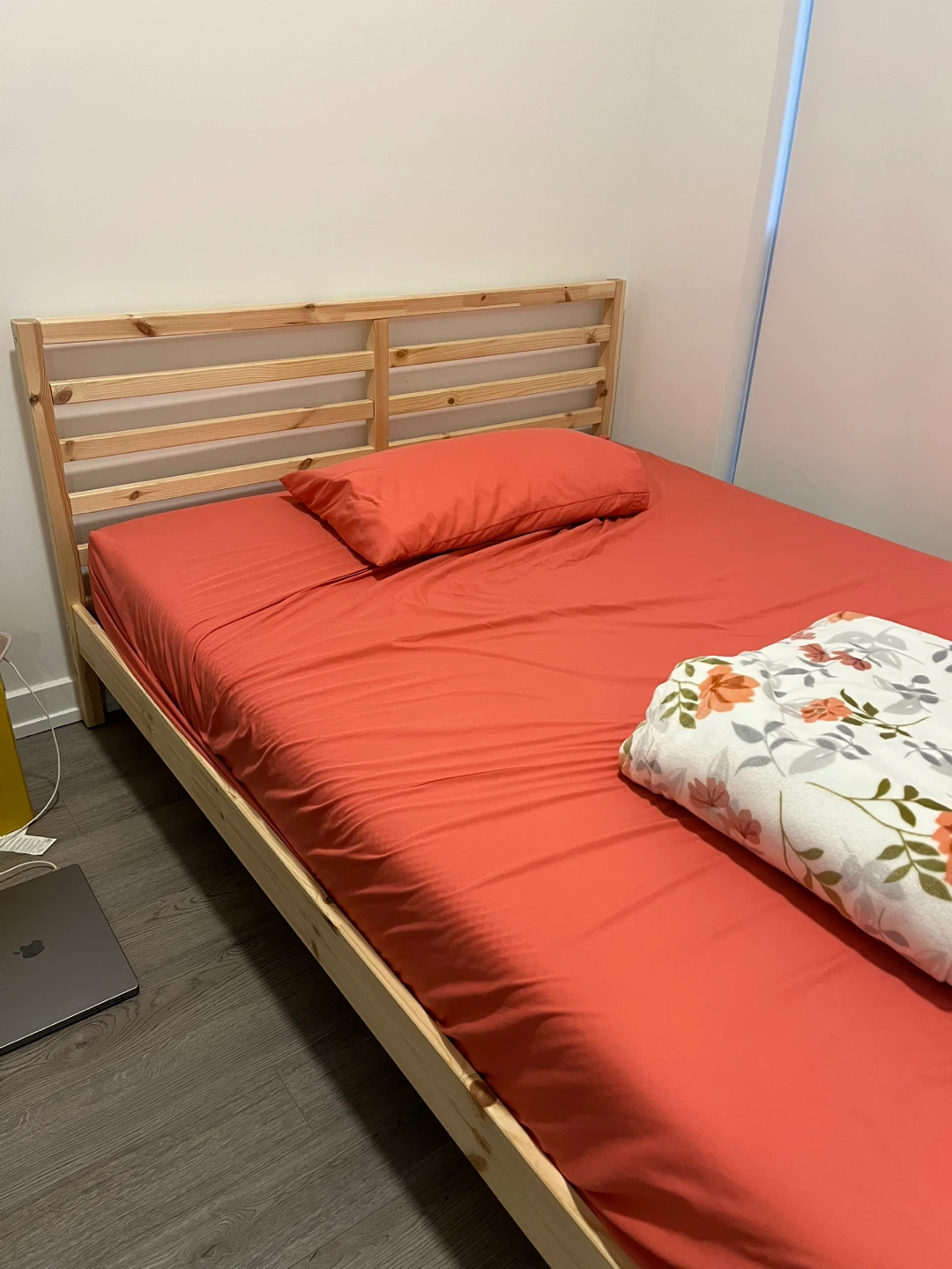 IKEA Queen Bed Frame with Slatted Bed Base