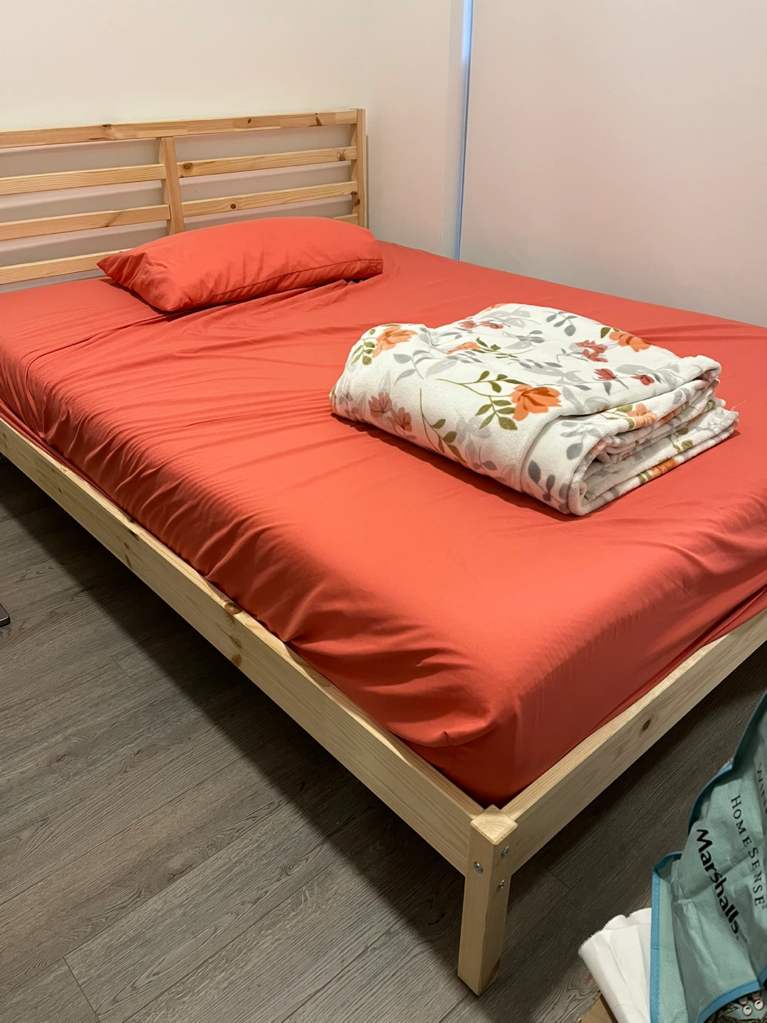 IKEA Queen Bed Frame with Slatted Bed Base - photo 4