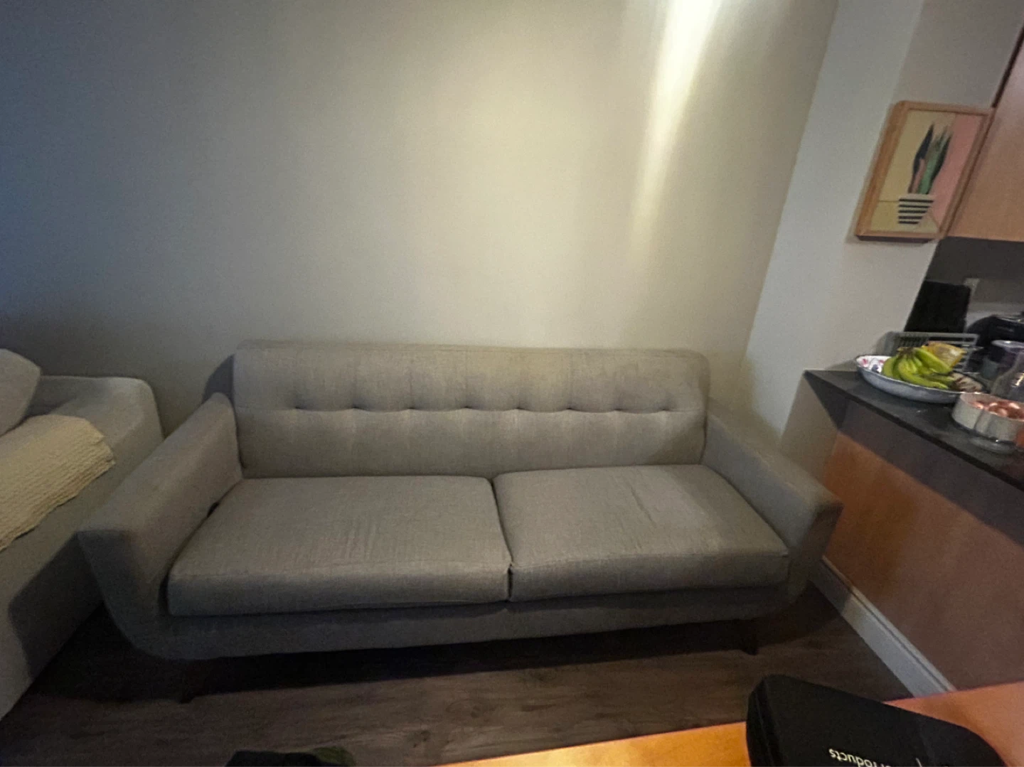 Grey Tufted Sofa - photo 5