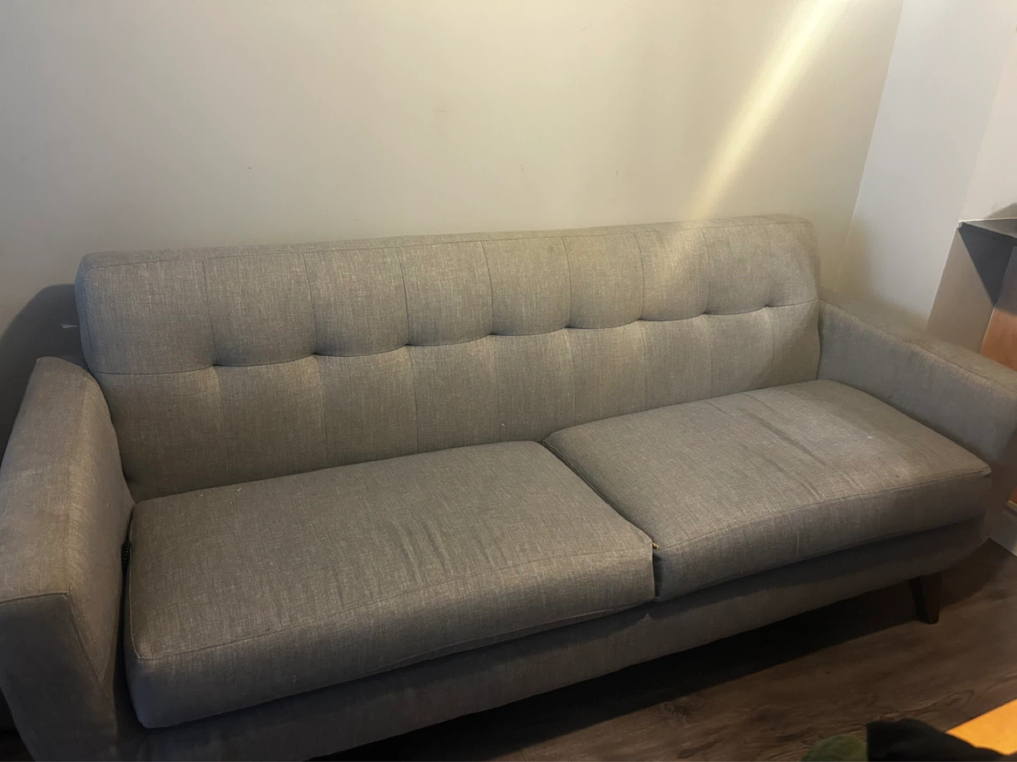Grey Tufted Sofa