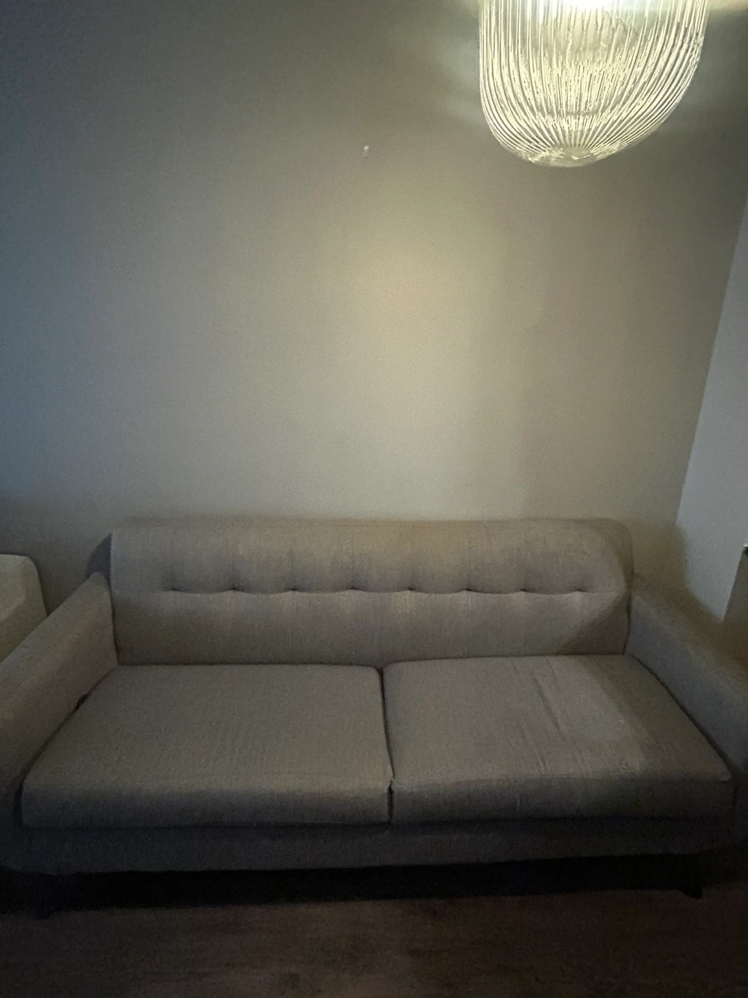 Grey Tufted Sofa - photo 3