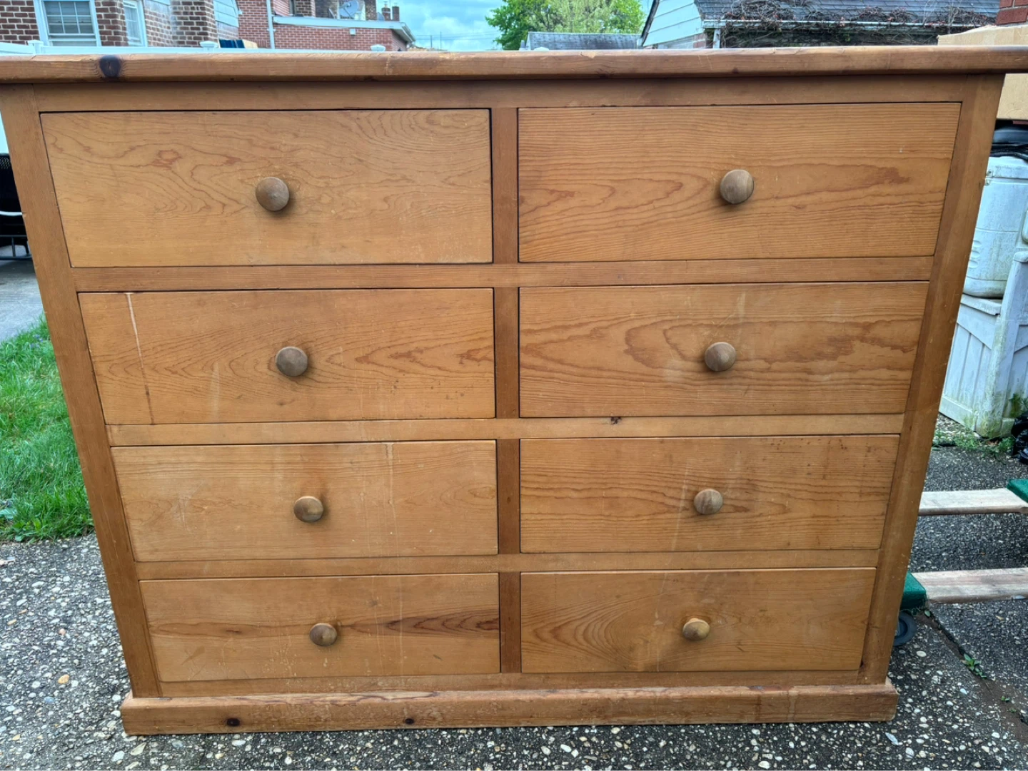Vintage Pine Dresser with 8 Drawers - photo 2