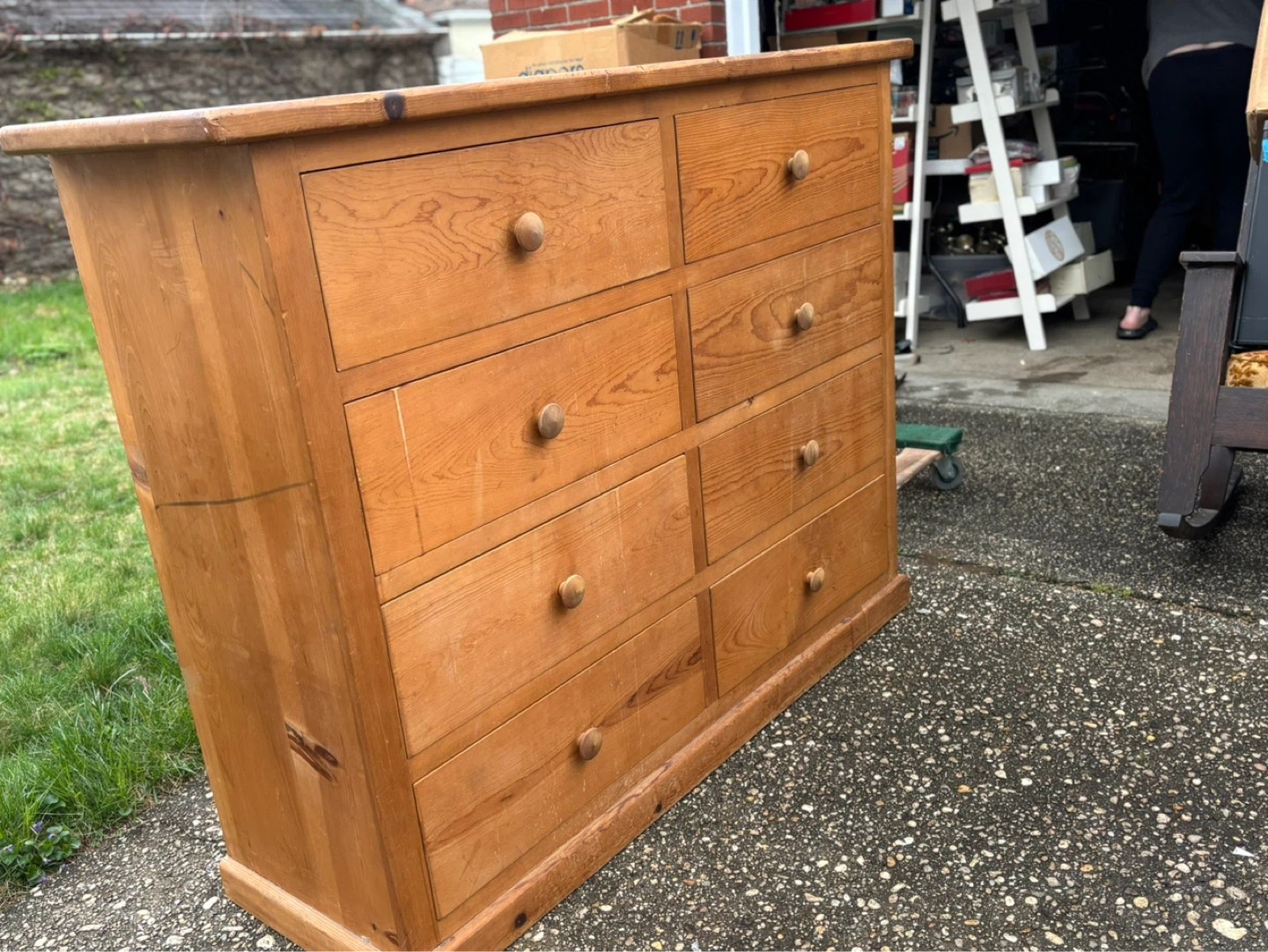 Vintage Pine Dresser with 8 Drawers - photo 3