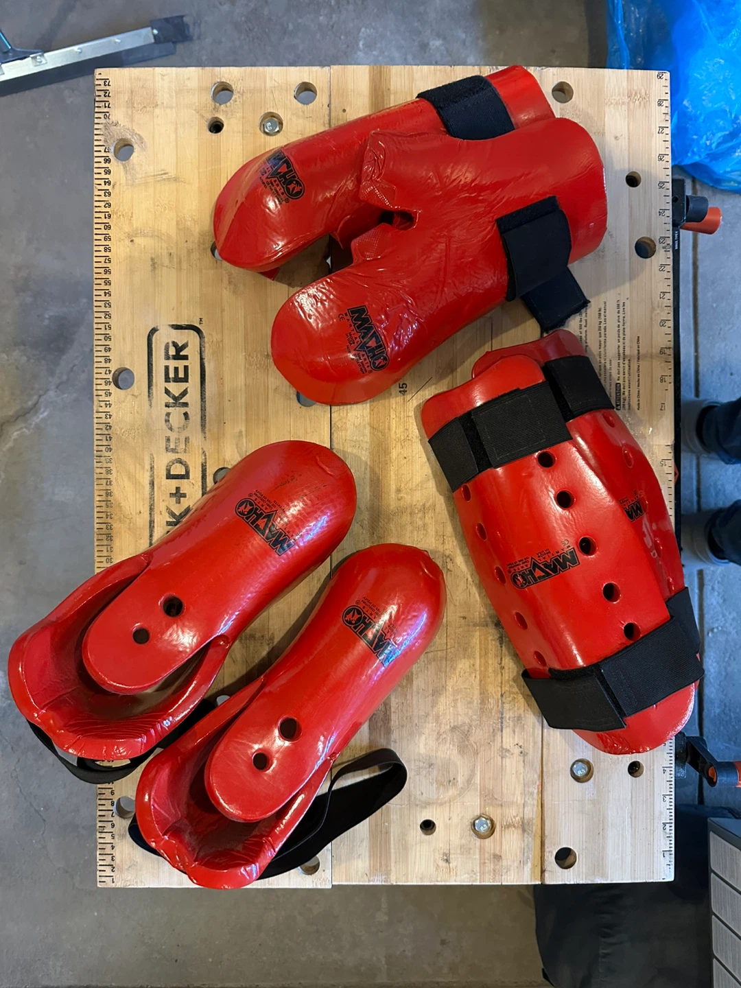 Red Martial Arts Sparring Gear Set