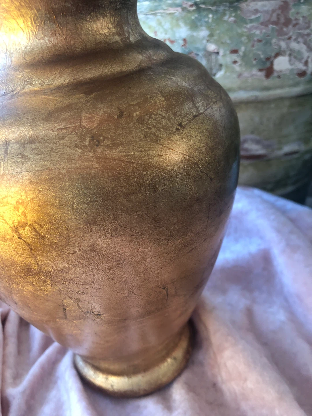 Gold Textured Decorative Vase - photo 3