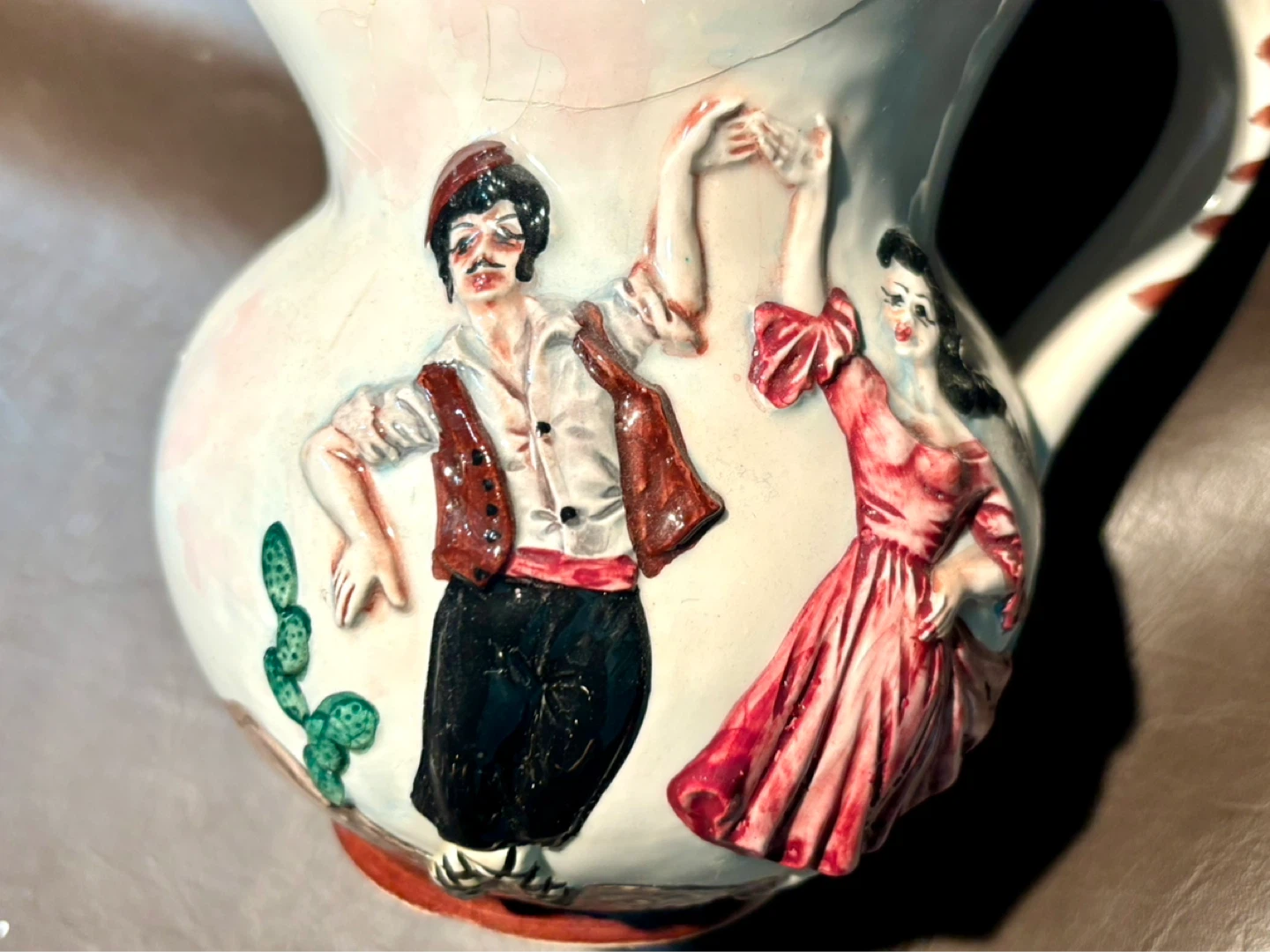 Vintage Italian Ceramic Pitcher - photo 2