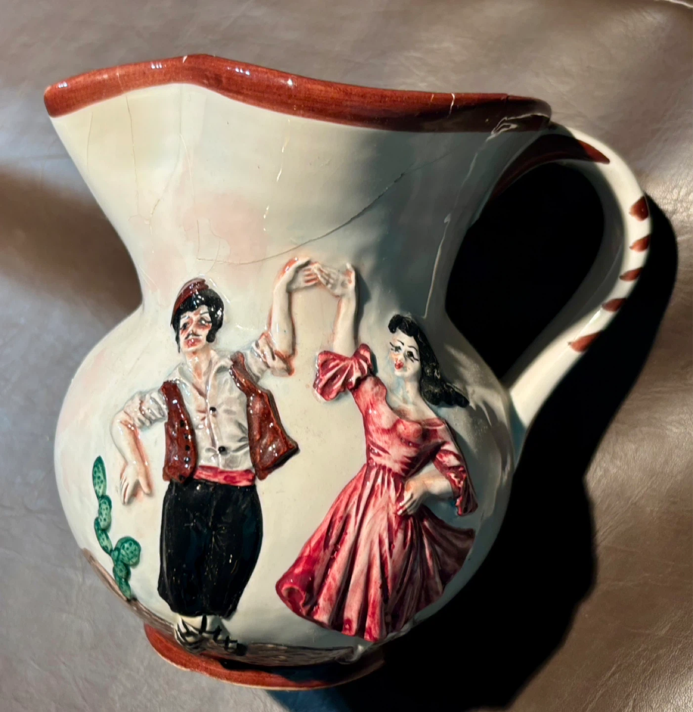 Vintage Italian Ceramic Pitcher
