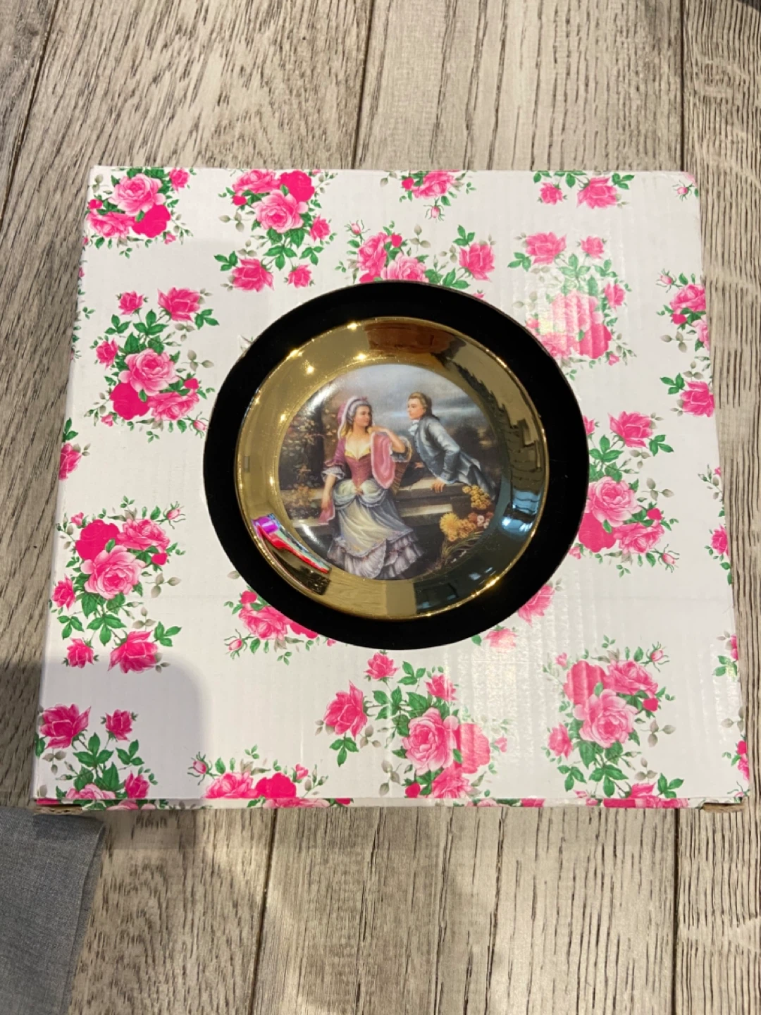 Decorative Plate with Frame and Display Stand - photo 3