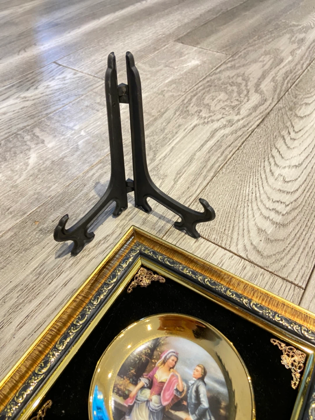Decorative Plate with Frame and Display Stand - photo 2