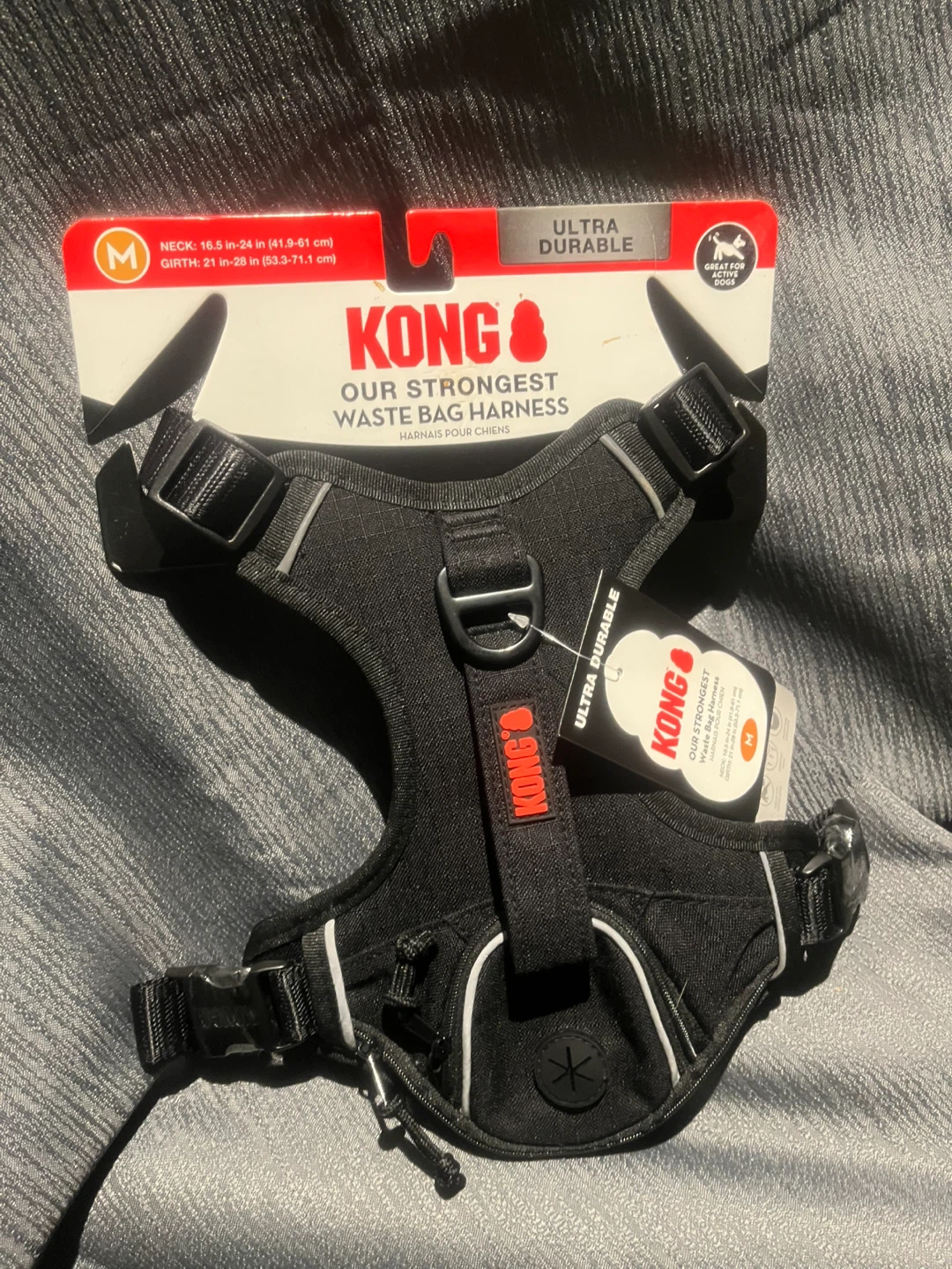 KONG Ultra Durable Waste Bag Harness - Black