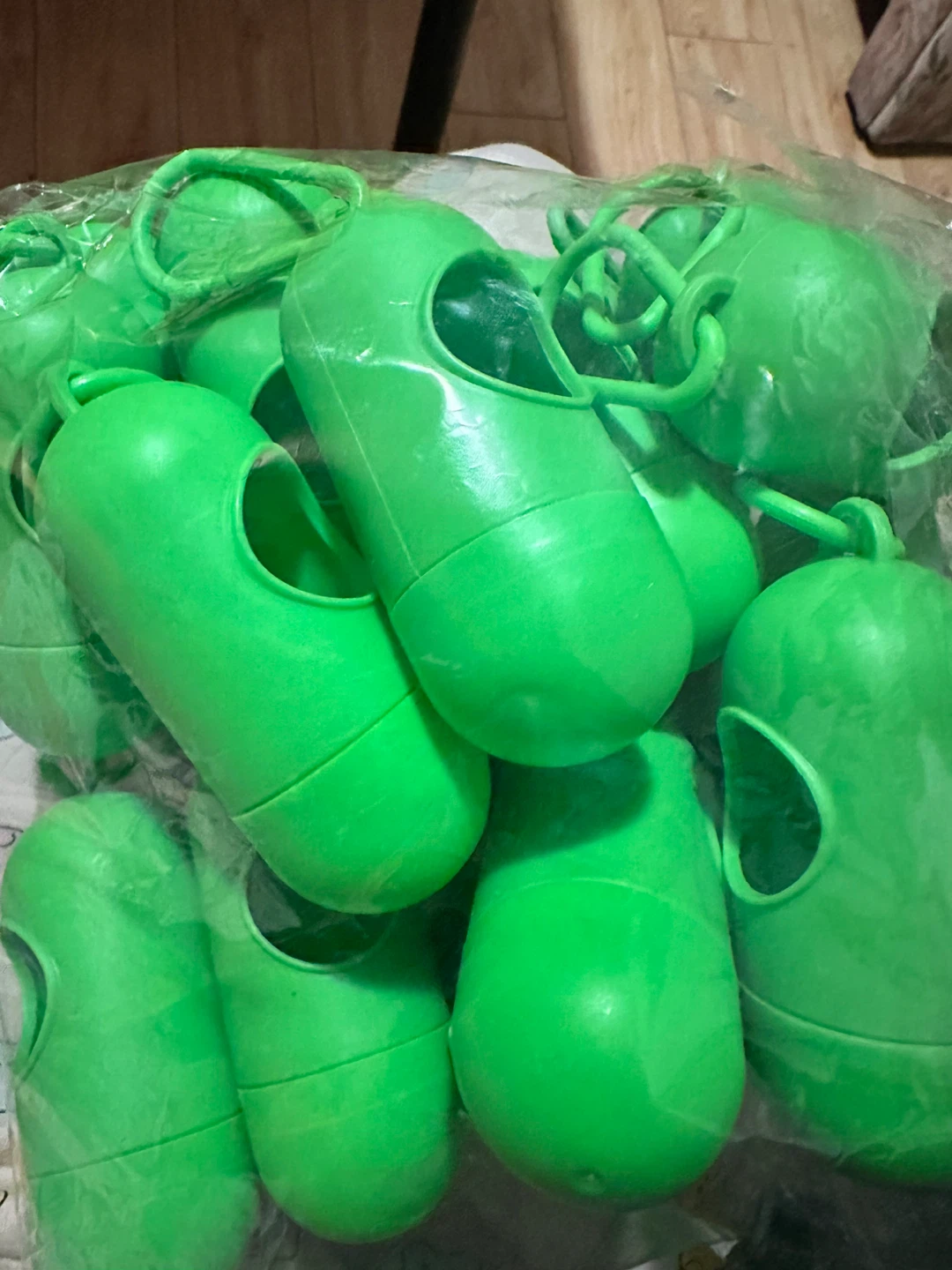 Green Dog Poop Bag Dispenser Holders. $2 each