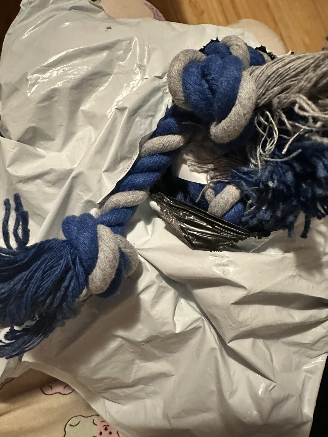 Blue and Grey Rope Dog teeth rope $3 each