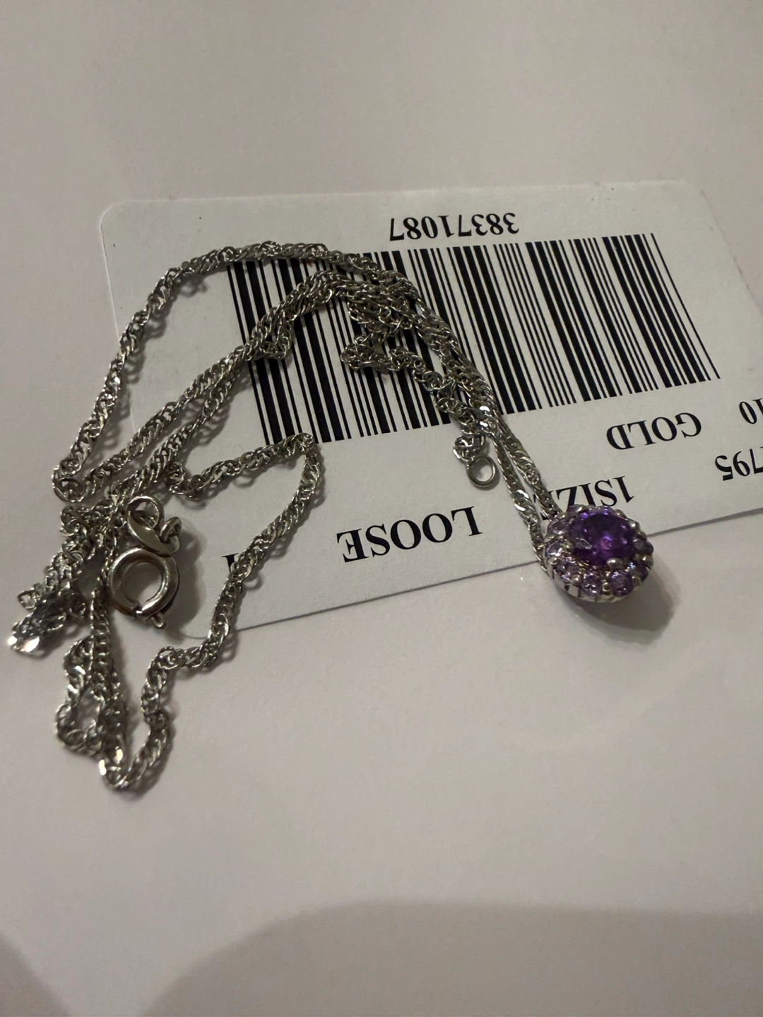 Purple Amethyst Pendant Necklace - photo 3
