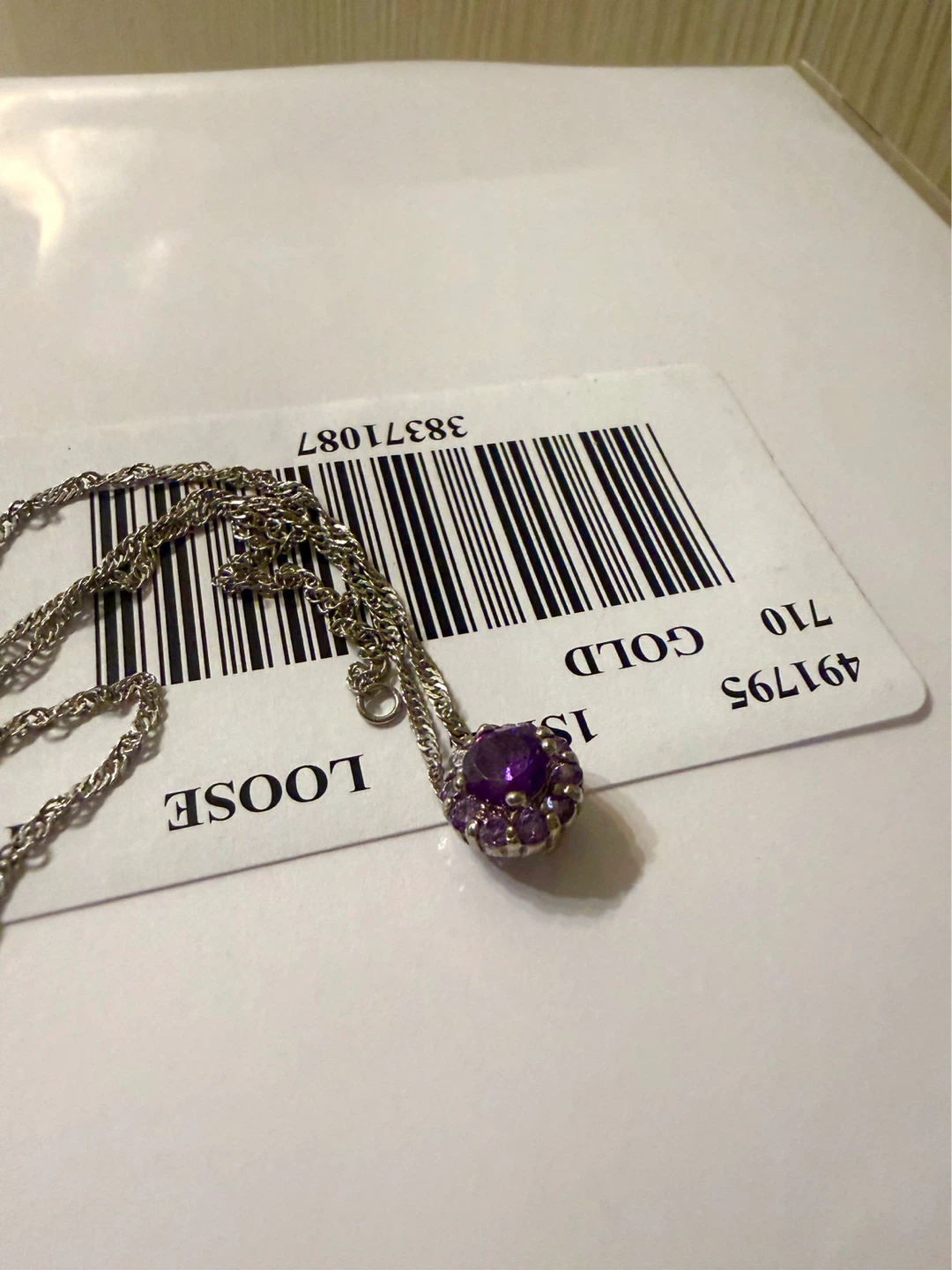 Purple Amethyst Pendant Necklace - photo 4