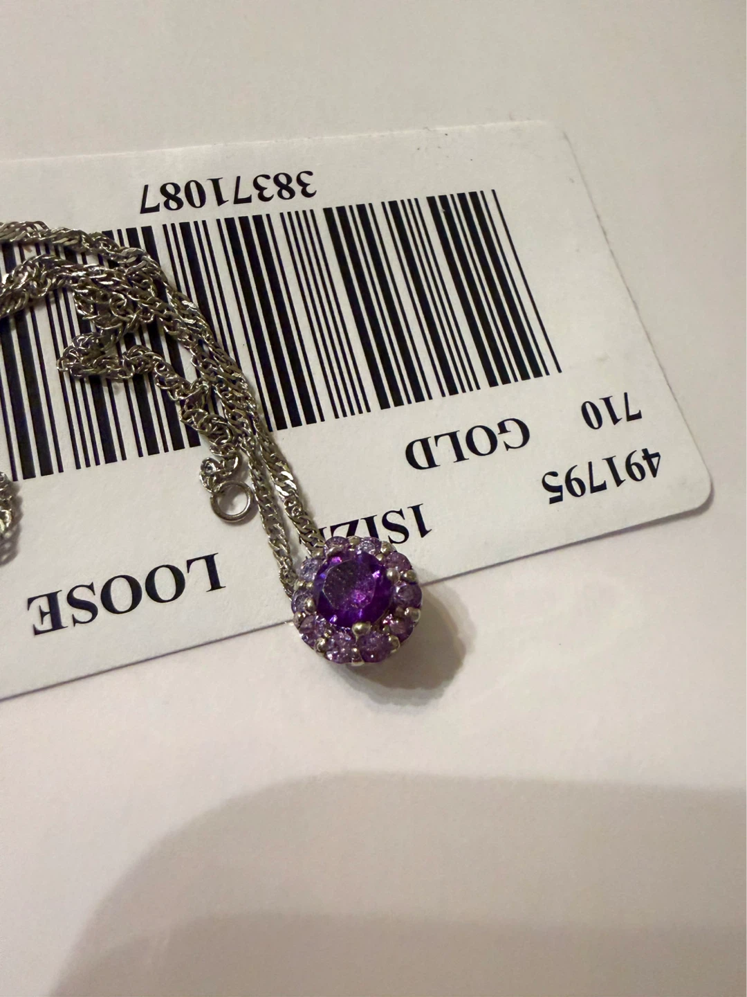 Purple Amethyst Pendant Necklace - photo 2