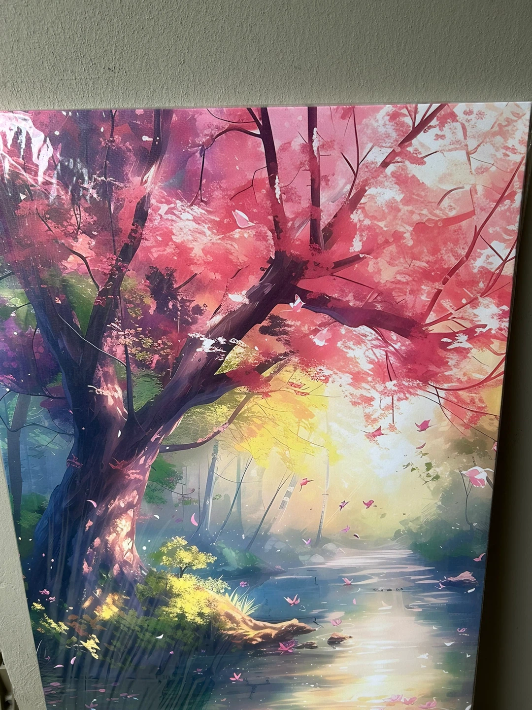 Canoe Water  Serene Nature Canvas Wall Art (24”W x 48”H) - photo 2