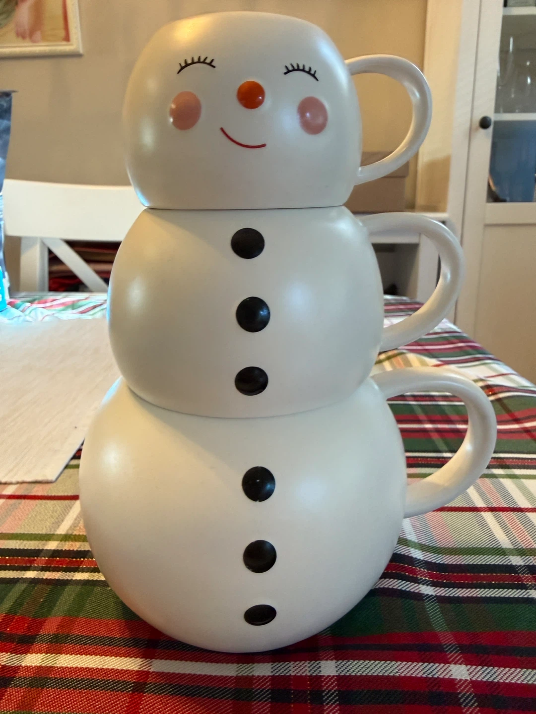Stacking Snowman Mugs Set - photo 2