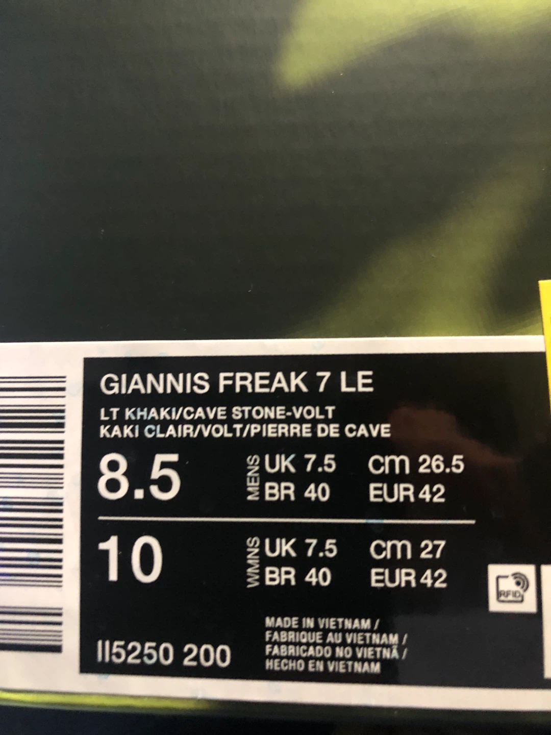 Nike Giannis Freak 7 LE Men's Basketball Shoes Size 8.5 - photo 3