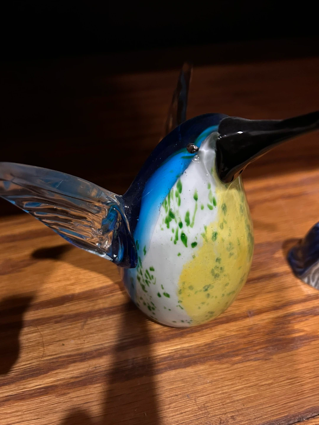Glass Hummingbird Figurine