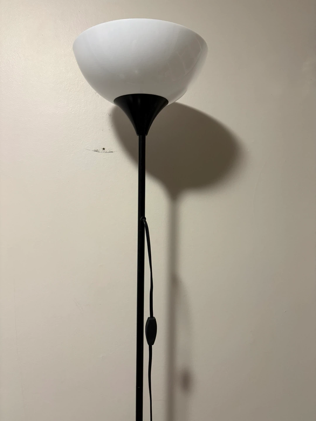 Black Floor Lamp with White Shade - photo 3