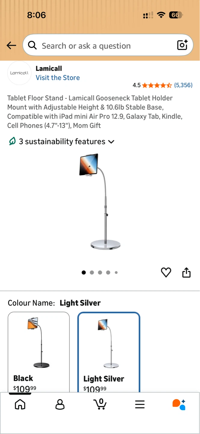 Lamicall Tablet Floor Stand premium