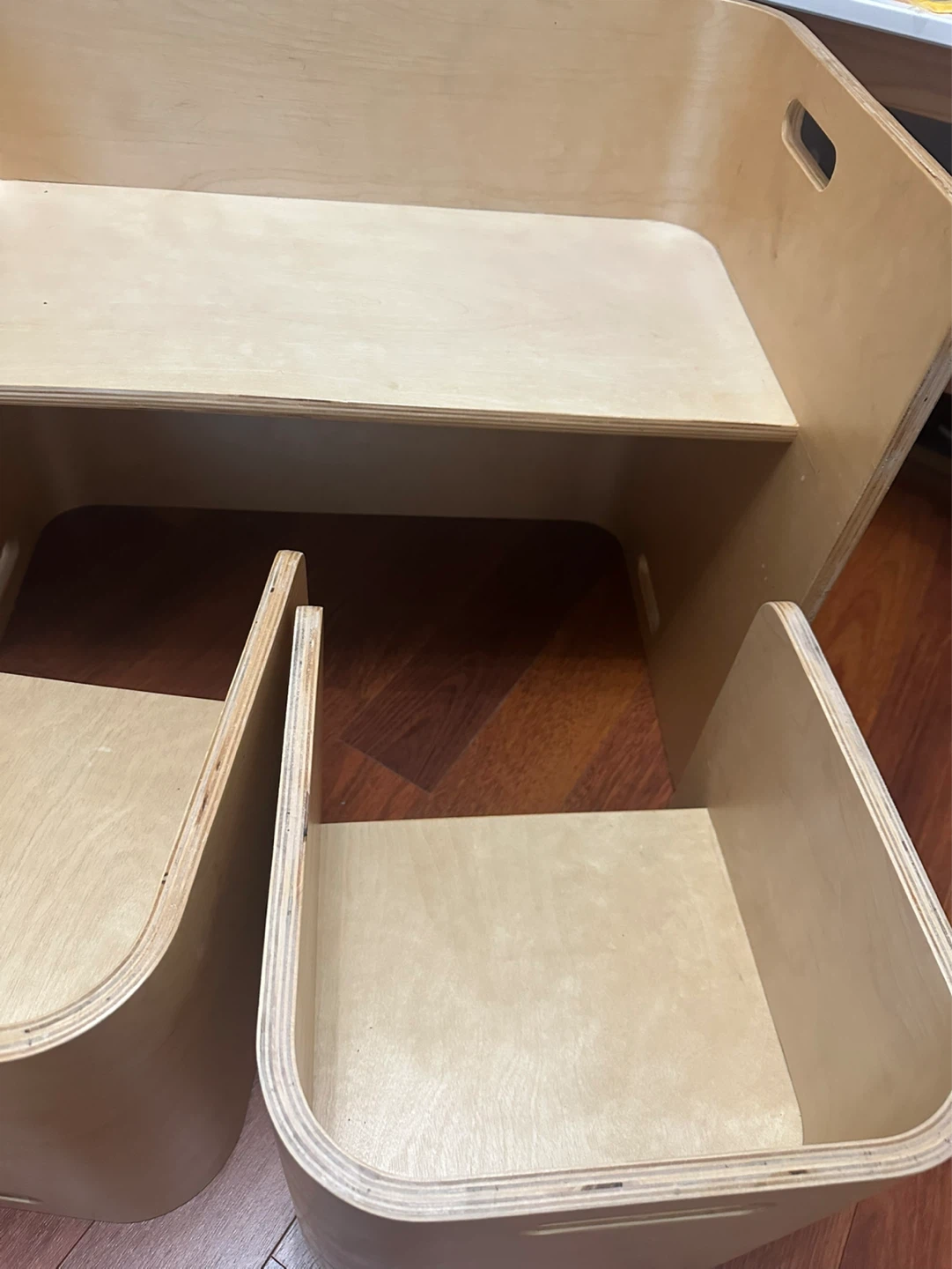 ECR4Kids Natural Bentwood Multipurpose Kids Wooden Chair Set - photo 3