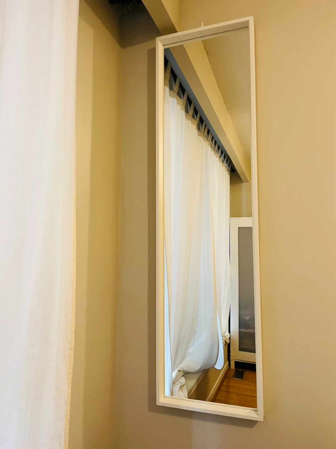 IKEA NISSEDAL Mirror, White, 40x150 cm - photo 2