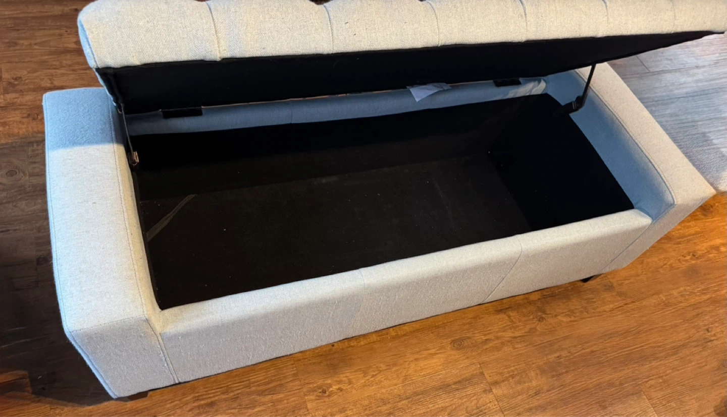 Tufted Storage Ottoman Bench - photo 2