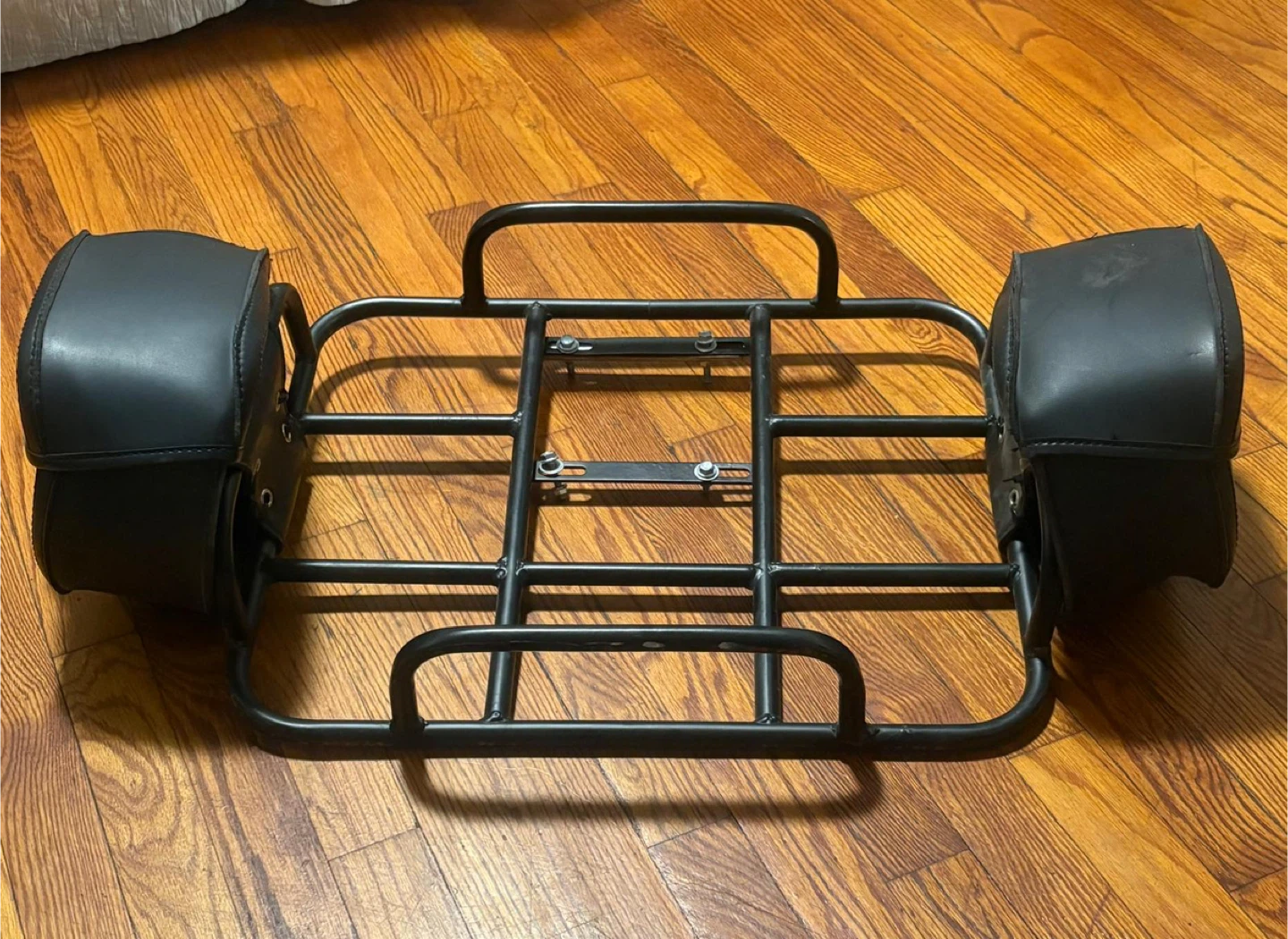 Motorcycle Rear Rack with Saddlebags