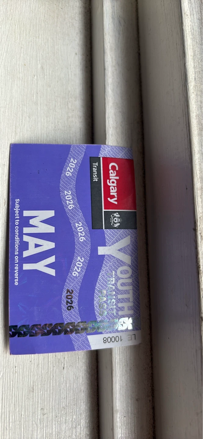 Calgary Transit Youth Pass - May 2026